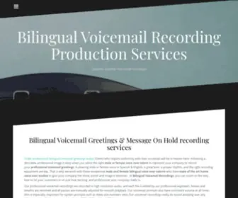 Bilingualvoicemailrecordings.com(Bilingualvoicemailrecordings) Screenshot