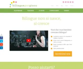 Bilinguepergioco.com(Bilingue Per Gioco) Screenshot