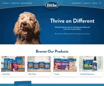 Biljac.com(Bil-Jac Super Premium Dog Food) Screenshot