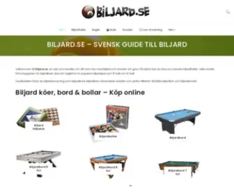 Biljard.se(Svensk guide till biljard) Screenshot