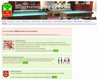 Biljartverenigingleusden.nl(Biljartvereniging Leusden) Screenshot