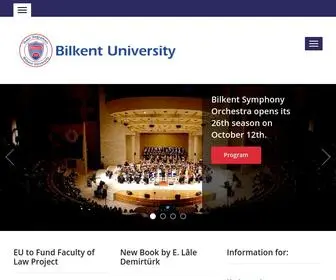 Bilkent.edu.tr(Bilkent University) Screenshot