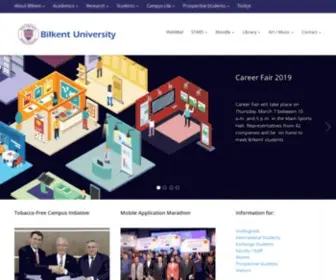 Bilkent.edu(Bilkent University) Screenshot