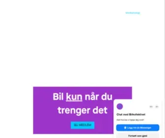 Bilkollektivet.no(Non-profit bildeling i Oslo) Screenshot