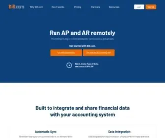 Bill.com(Financial Operations Platform for Businesses & Firms) Screenshot