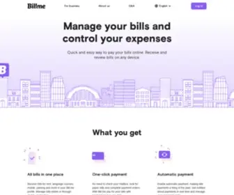 Bill.me(Manage your bills and control your expenses) Screenshot