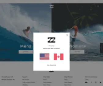 Billabong.ca(Billabong) Screenshot