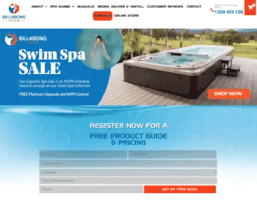 Billabongspas.com.au(Billabong Spas Australia) Screenshot