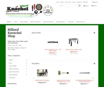 Billard-Queues.de(Billard Knöchel) Screenshot