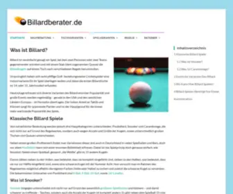 Billardberater.de(Definition) Screenshot