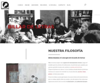 Billardeletras.com(Escuela de escritores en Madrid) Screenshot