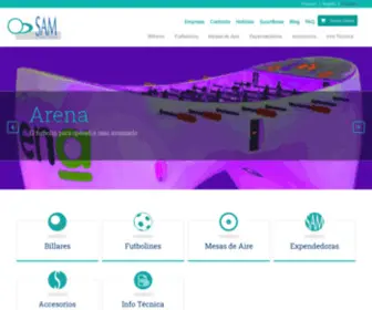 Billaressam.com(Distribuidor y fabricante de juegos deportivos) Screenshot