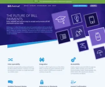 Billavenue.com(Billavenue is a unified interoperable bill payments platform built on the bharat billpay (bbp)) Screenshot