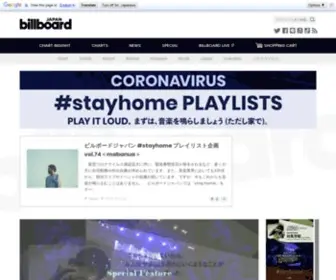 Billboard-Japan.com(米国で最も権威のある音楽チャート・Billboard（ビルボード）) Screenshot
