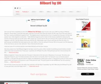 Billboardtop100OF.com(Billboard Top 100 Songs of Every Year) Screenshot