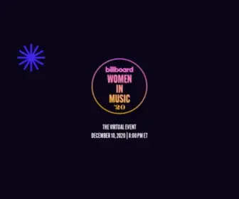 Billboardwomeninmusic.com(Billboard Women In Music 2020) Screenshot