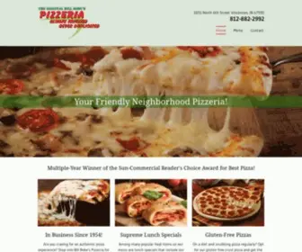 Billbobespizzeria.com(Bill Bone's Pizzeria) Screenshot