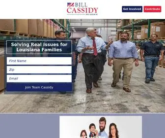 Billcassidy.com(Bill Cassidy for US Senate) Screenshot