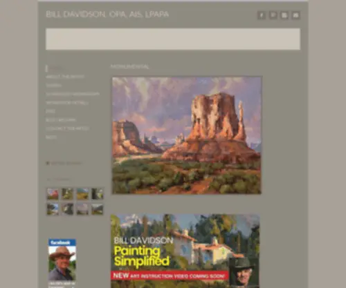 Billdavidson.biz(Bill Davidson Fine Art) Screenshot