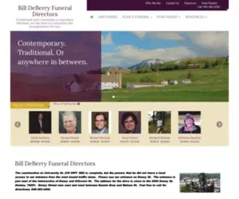 Billdeberry.com(Bill DeBerry Funeral Directors of Denton) Screenshot