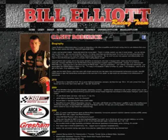Billelliottracing.com(Bill Elliott Racing Team) Screenshot