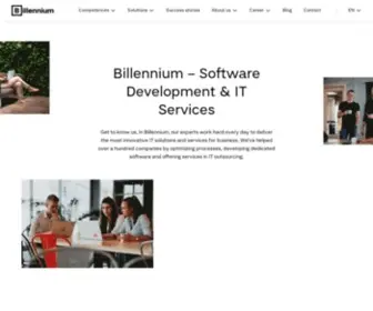 Billennium.com(IT Services & Software Development) Screenshot