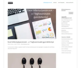 Billentyuparancsok.com(Billentyűparancsok) Screenshot