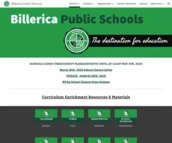 Billericak12.com(Billerica Public Schools) Screenshot