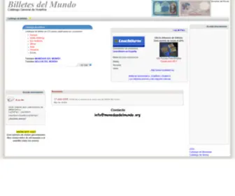 Billetesdelmundo.org(Catalogo de Billetes del mundo) Screenshot