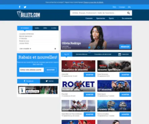 Billets.com(Billets) Screenshot