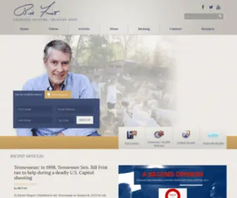 Billfrist.com(Doctor and Senator Bill Frist) Screenshot