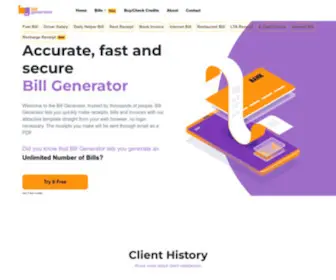 Billgenerator.in(Online Bill Generator) Screenshot