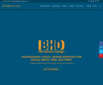 Billhansondesign.com(Professional Visual Design Services) Screenshot