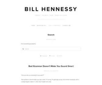 Billhennessy.com(Hugo Novela) Screenshot