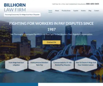 Billhornlaw.com(Chicago Pay Violation Attorney) Screenshot