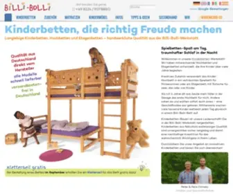 Billi-Bolli.de(Kinderbetten, Hochbetten und Etagenbetten von Billi-Bolli) Screenshot