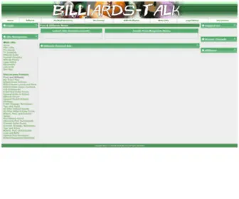 Billiards-Talk.info(Main) Screenshot