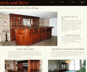 Billiardsandbars.com(Custom Home Bars) Screenshot