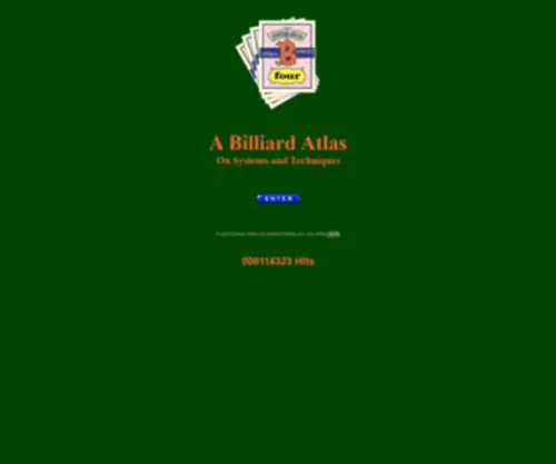 Billiardsatlas.com(A Billiard Atlas on Systems and Techniques) Screenshot