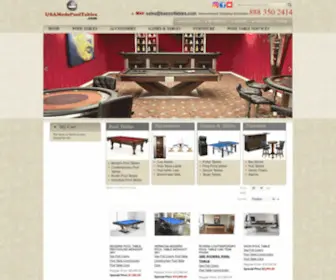 Billiardsbydesign.com(POOL TABLES) Screenshot