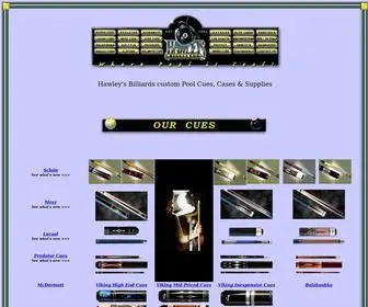 Billiardshowroom.com(Hawley) Screenshot