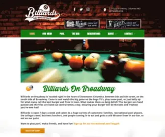 Billiardsonbroadway.com(Billiards on Broadway) Screenshot
