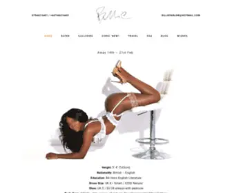 Billiefarlow.com(Elite ebony model and travel companion) Screenshot