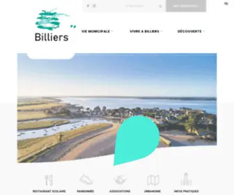 Billiers.fr(Découvrez le site officiel de la commune de Billiers dans le Morbihan) Screenshot