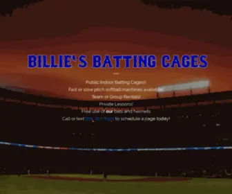 Billiesbattingcages.com(Billiesbattingcages) Screenshot