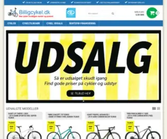 Billigcykel.dk(Billige cykler online) Screenshot