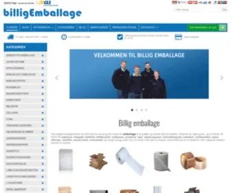 Billigemballage.dk(Emballage) Screenshot