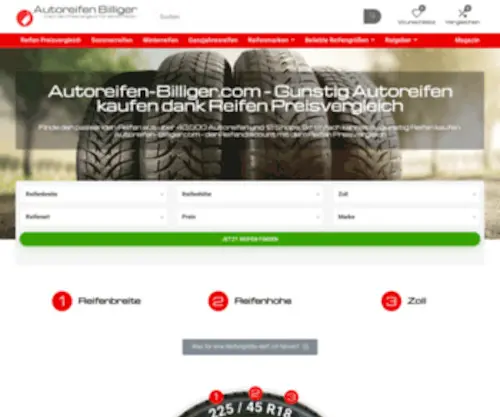 Billiger-Autoreifen.com(Autoreifen Preisvergleich) Screenshot