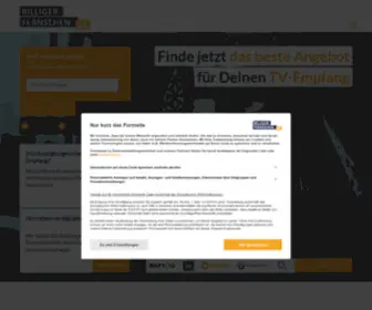Billiger-Fernsehen.de(Finde jetzt das beste Angebot für Deinen TV) Screenshot