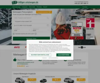 Billiger-Mietwagen.de(Mietwagen weltweit besonders günstig finden) Screenshot